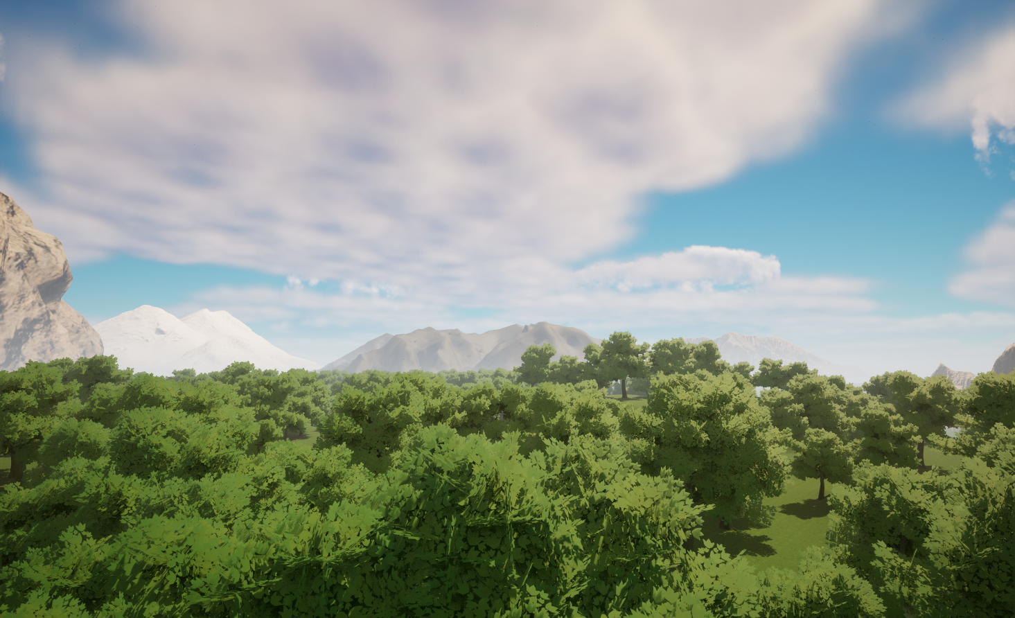 A lush, green environment in Semko.